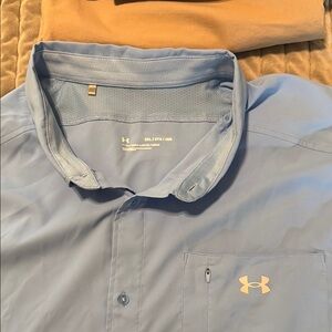 Under Armour Men's Light Blue Casual Shirt